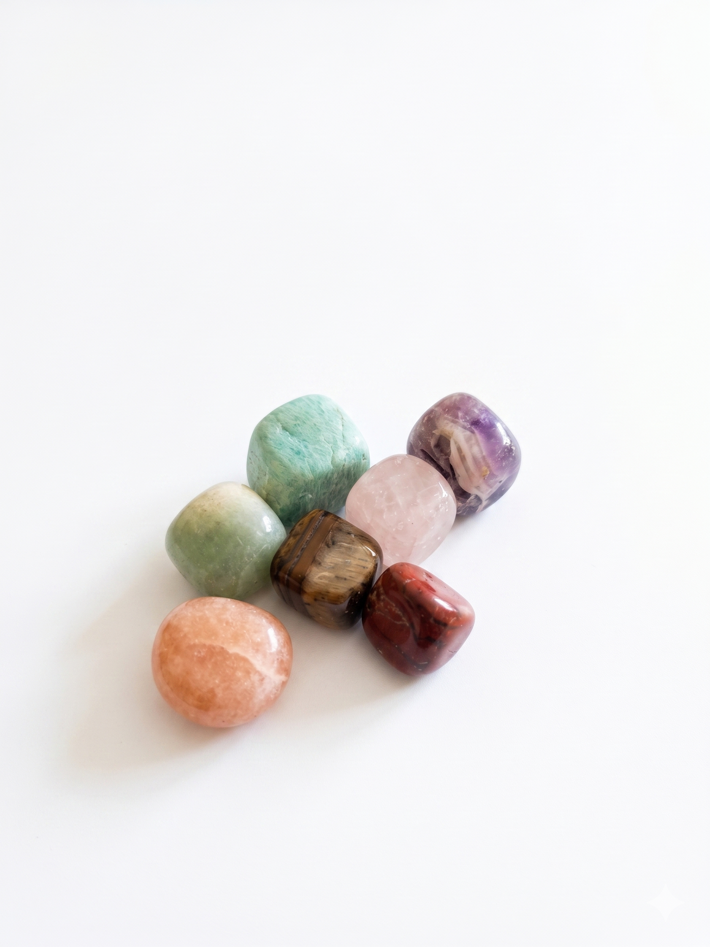 7 Chakra Tumble Stones Set - Natural Crystal Kit for Meditation, Reiki & Energy Healing - Elegant Spiritual Gift Set for Growth, Positive Energy & Protection from Evil Eye