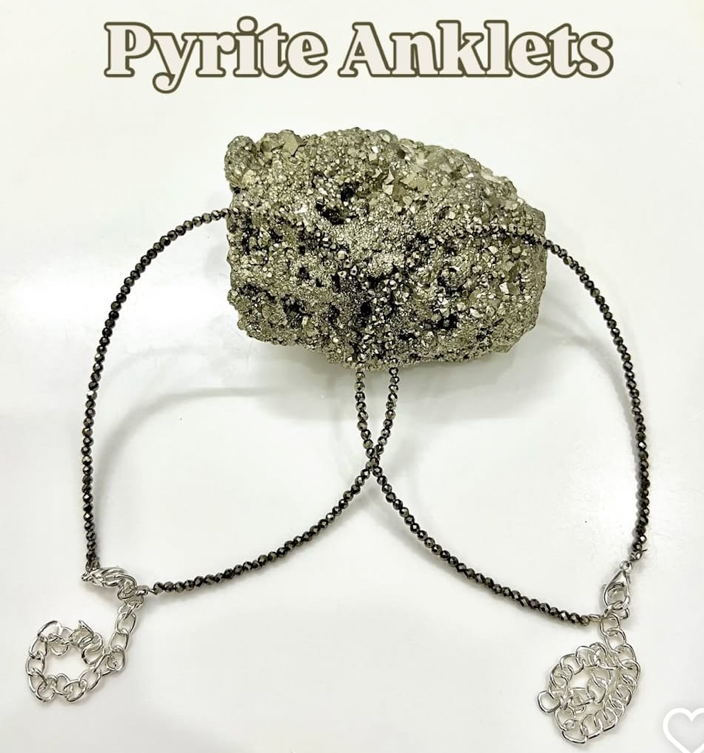 Prosperity Walk™ Pyrite Anklet
