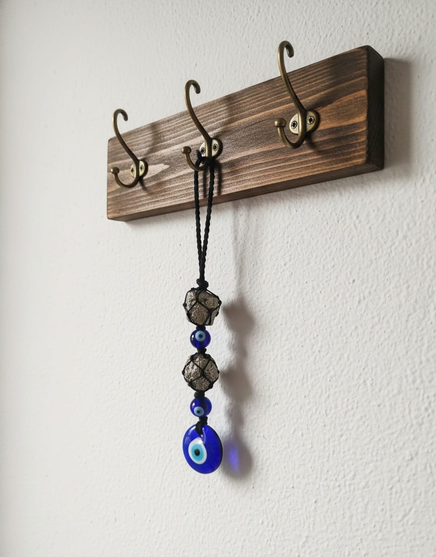 NazarShield™ – Pyrite Evil Eye Protector (13 cm)